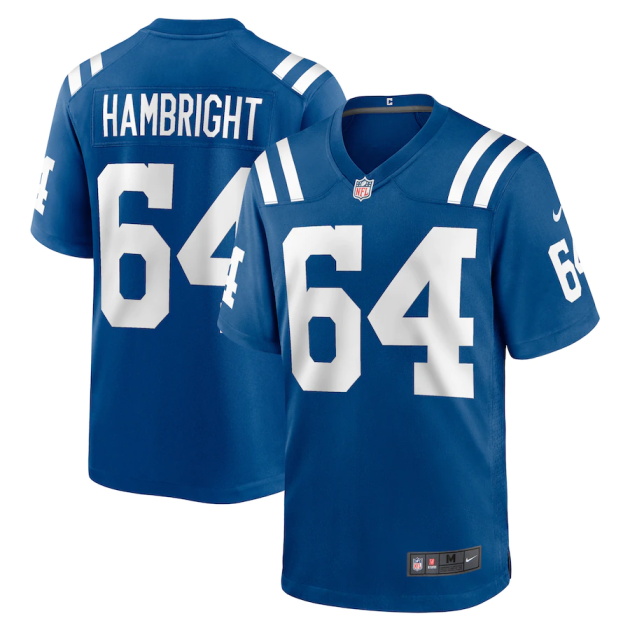 mens nike arlington hambright royal indianapolis colts game player jersey